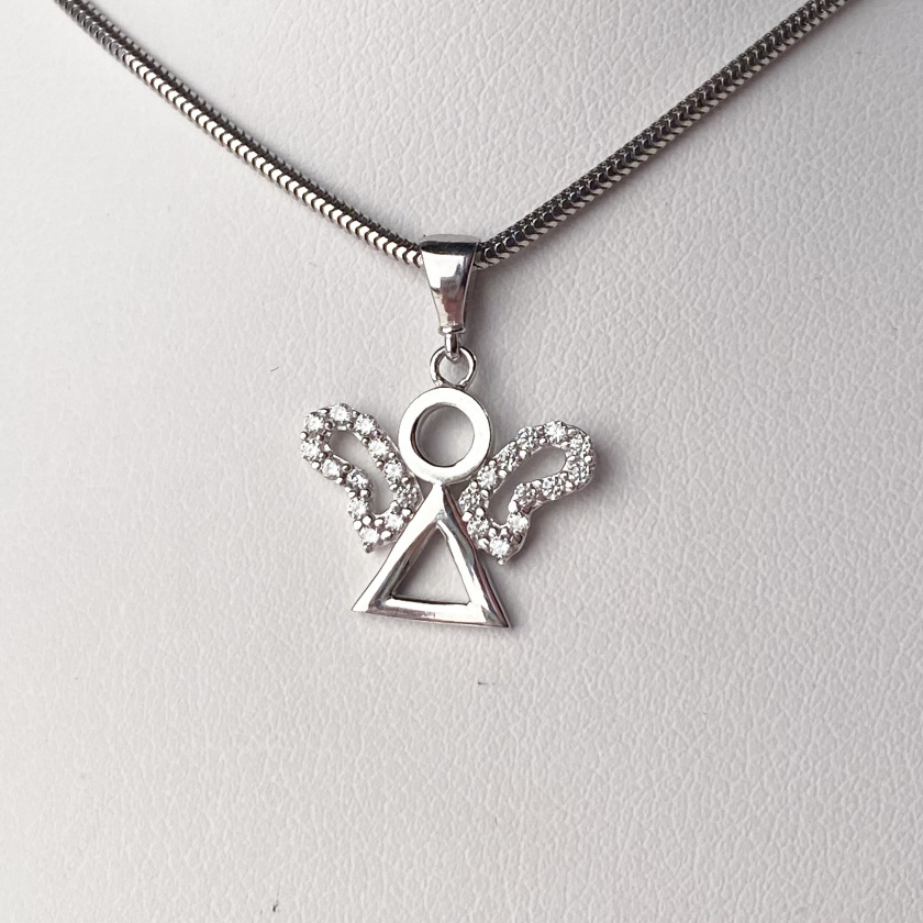 Bílé zlato přívěsek ANDĚL